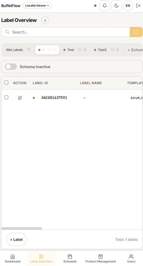 Nomi Dashboard — Mobile